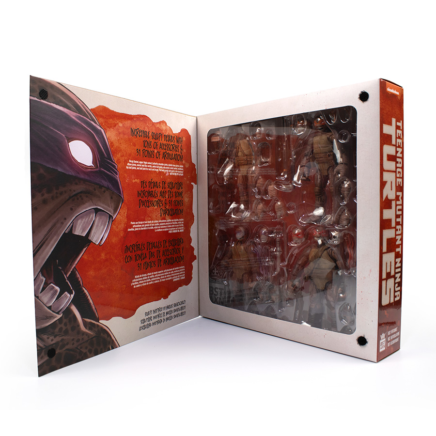 Teenage Mutant Ninja Turtles BST AXN IDW-Inspired Zombie Turtle 4-Pack 5-Inch Action Figure