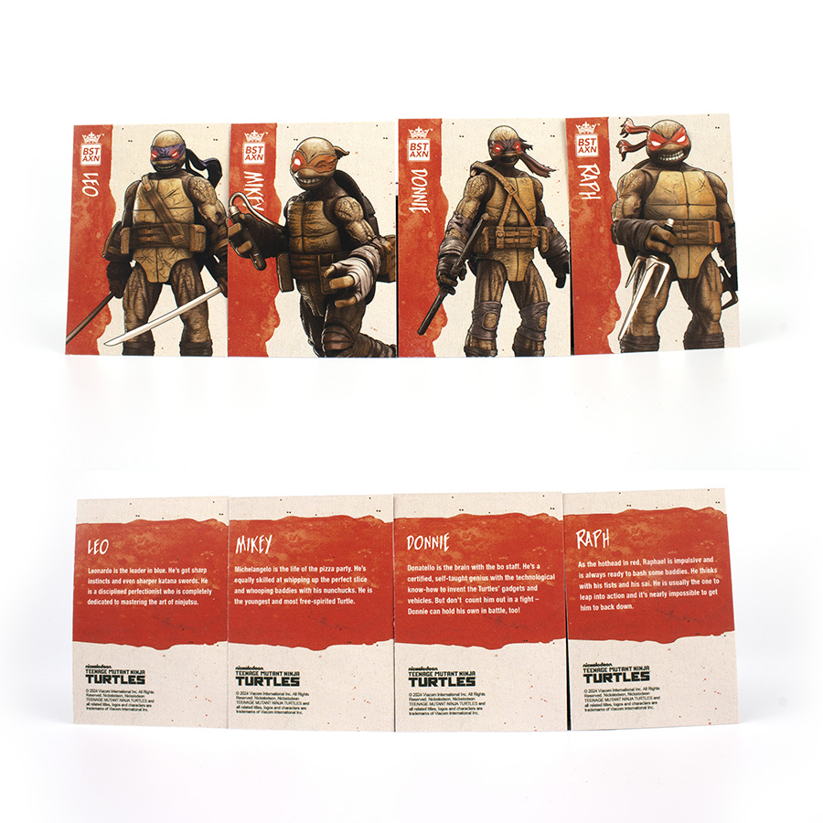 Teenage Mutant Ninja Turtles BST AXN IDW-Inspired Zombie Turtle 4-Pack 5-Inch Action Figure