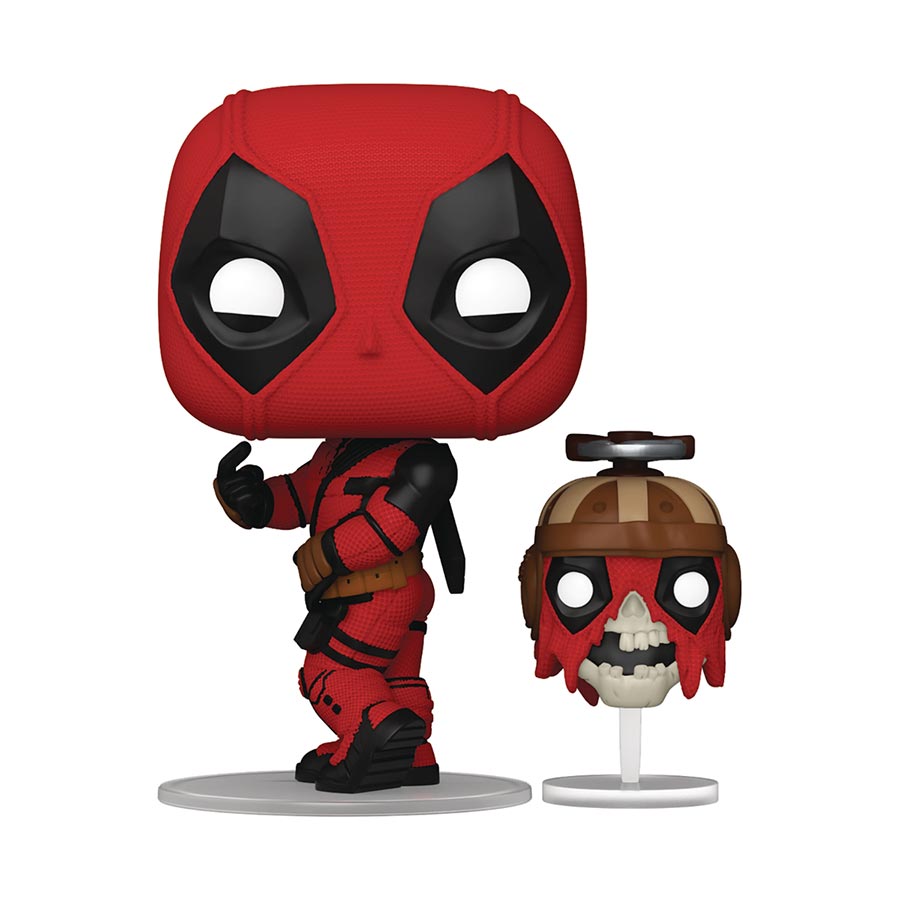 POP & Buddy Deadpool & Wolverine Deadpool With Headpool Vinyl Bobble Head