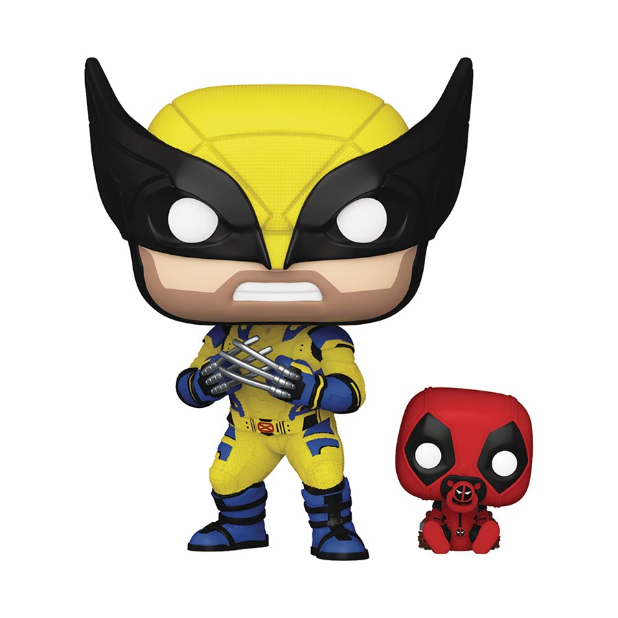 POP & Buddy Deadpool & Wolverine Wolverine With Babypool Vinyl Bobble Head