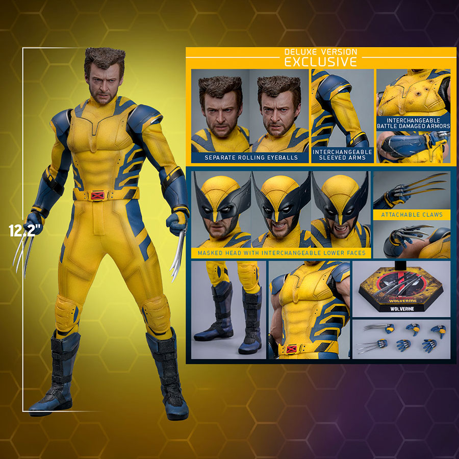 Marvel Deadpool & Wolverine Wolverine Deluxe Version Sixth Scale Action Figure
