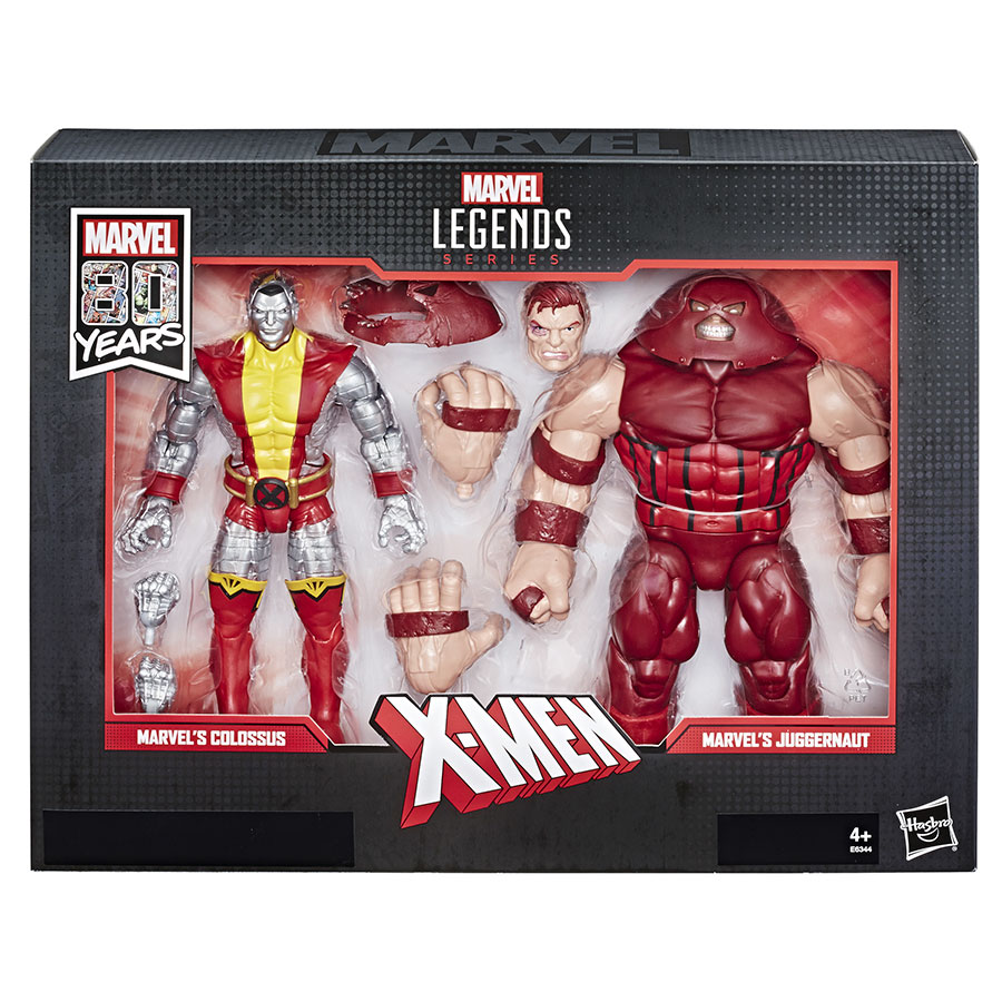 Marvel Legends 80th Anniversary Colossus & Juggernaut 6-Inch Action Figure Set Re-Run Version