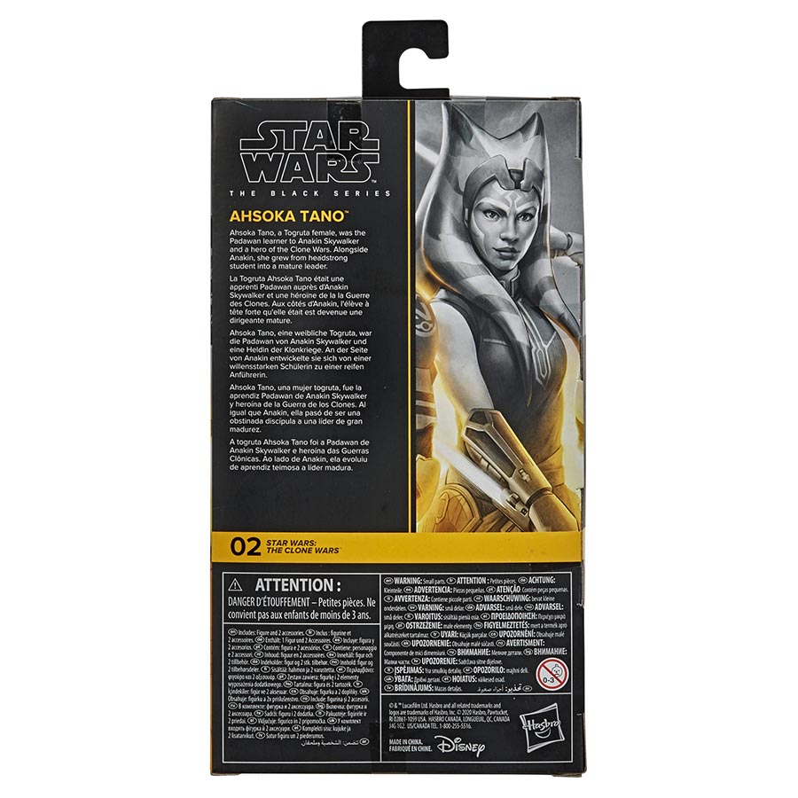 Star Wars Black Series Star Wars Clone Wars Ahsoka Tano 6-Inch Action Figure Re-Run Version