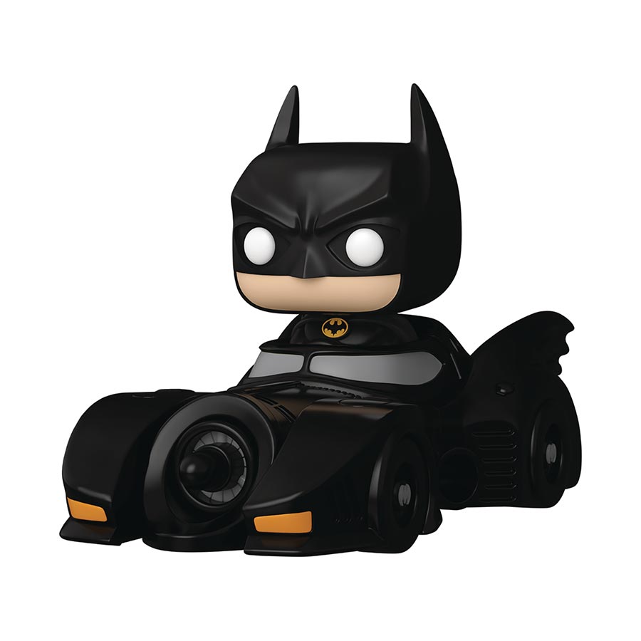 POP Rides Deluxe Batman 85th Anniversary Batman With Batmobile (1989) Vinyl Figure