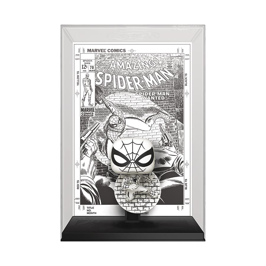 POP Comic Cover Marvels 85th Anniversary Spider-Man #70 Spider-Man Vinyl Bobble Head