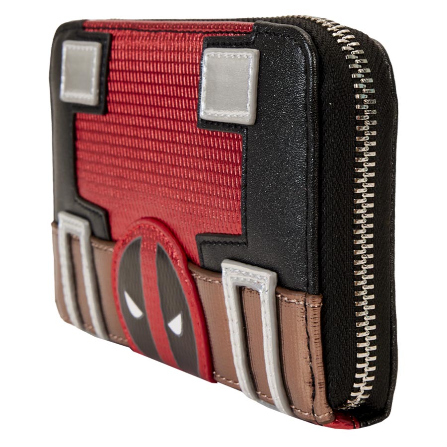 Funko Loungefly Metallic Deadpool Cosplay Zip Around Wallet