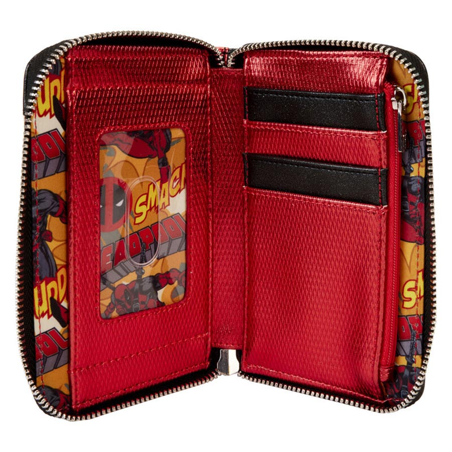 Funko Loungefly Metallic Deadpool Cosplay Zip Around Wallet