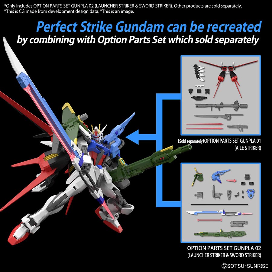 Option Parts Set Gunpla Kit #02 - Launcher Striker & Sword Striker