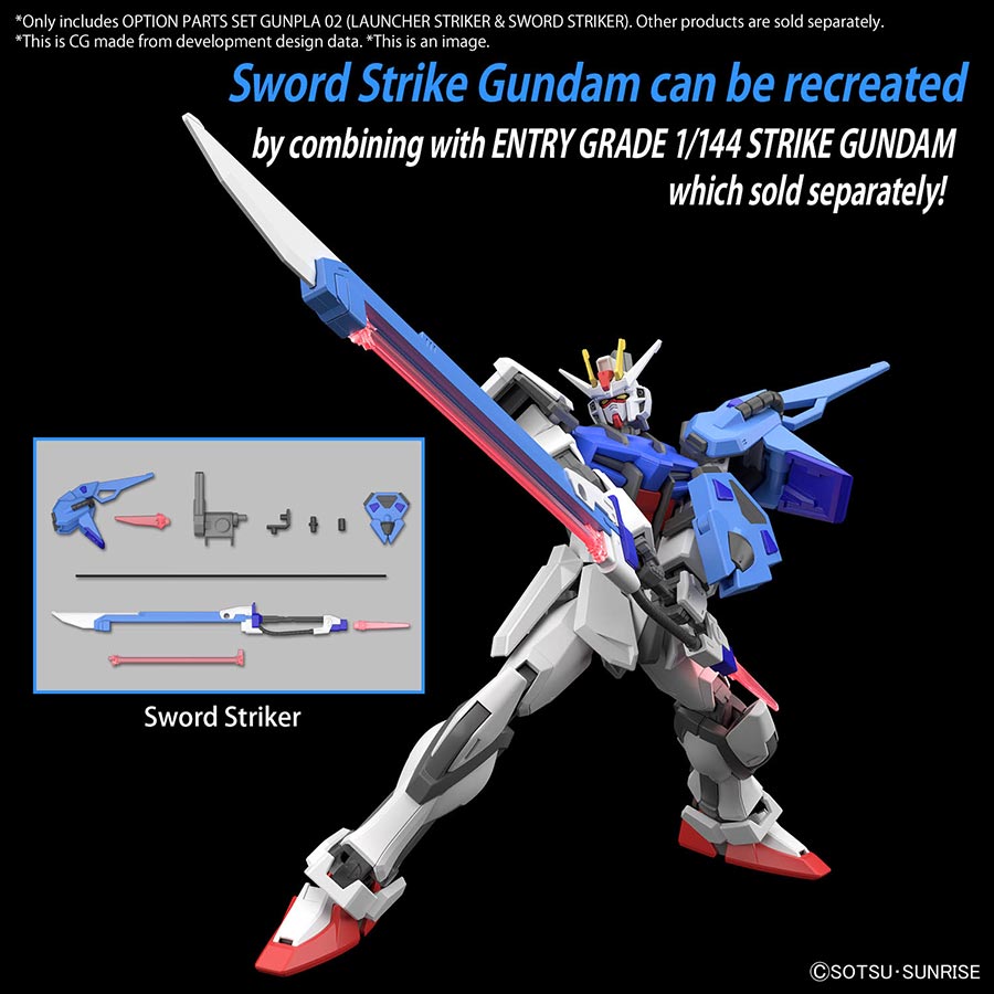 Option Parts Set Gunpla Kit #02 - Launcher Striker & Sword Striker