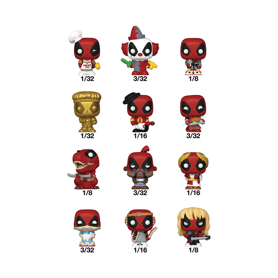Bitty POP Deadpool Single Mini Figure Blind Mystery Box
