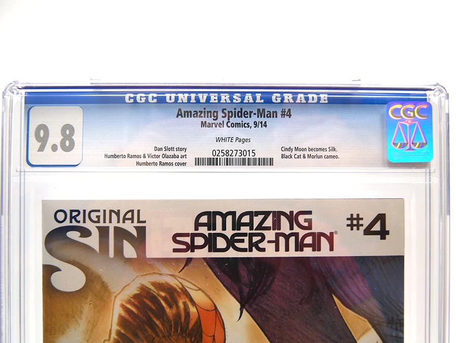 Amazing Spider-Man Vol 3 #4 Cover I 1st Ptg Regular Humberto Ramos Cover (Original Sin Tie-In) CGC 9.8
