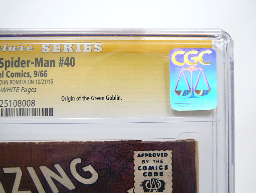 Amazing Spider-Man #40 Cover B CGC Signature Series 5.5 Signed by John Romita 