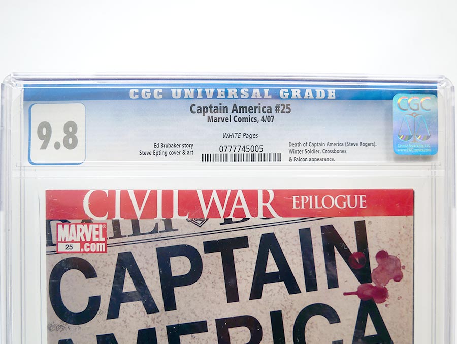 Captain America Vol 5 #25 Cover H 1st Ptg Steve Epting Cover CGC 9.8