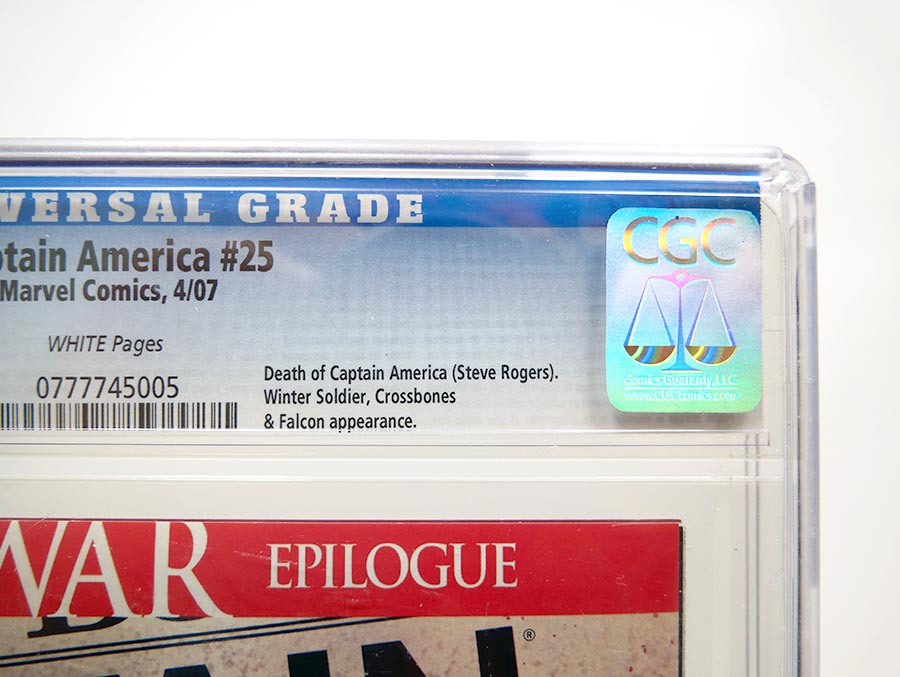 Captain America Vol 5 #25 Cover H 1st Ptg Steve Epting Cover CGC 9.8