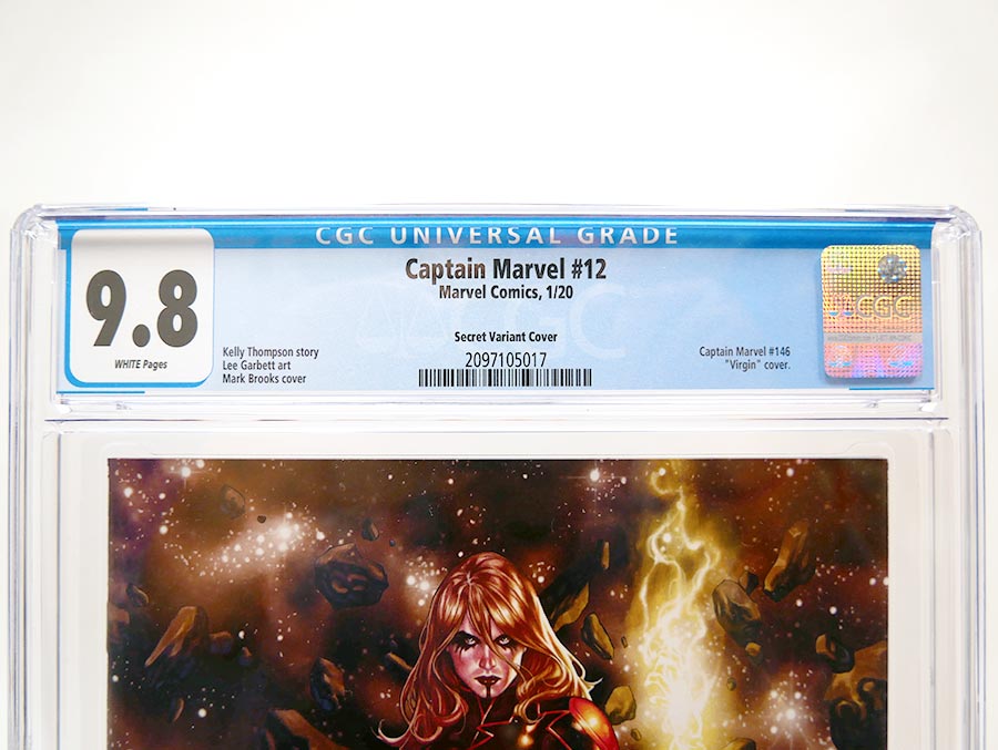 Captain Marvel Vol 9 #12 Cover J Mark Brooks Secret Variant Cover CGC 9.8