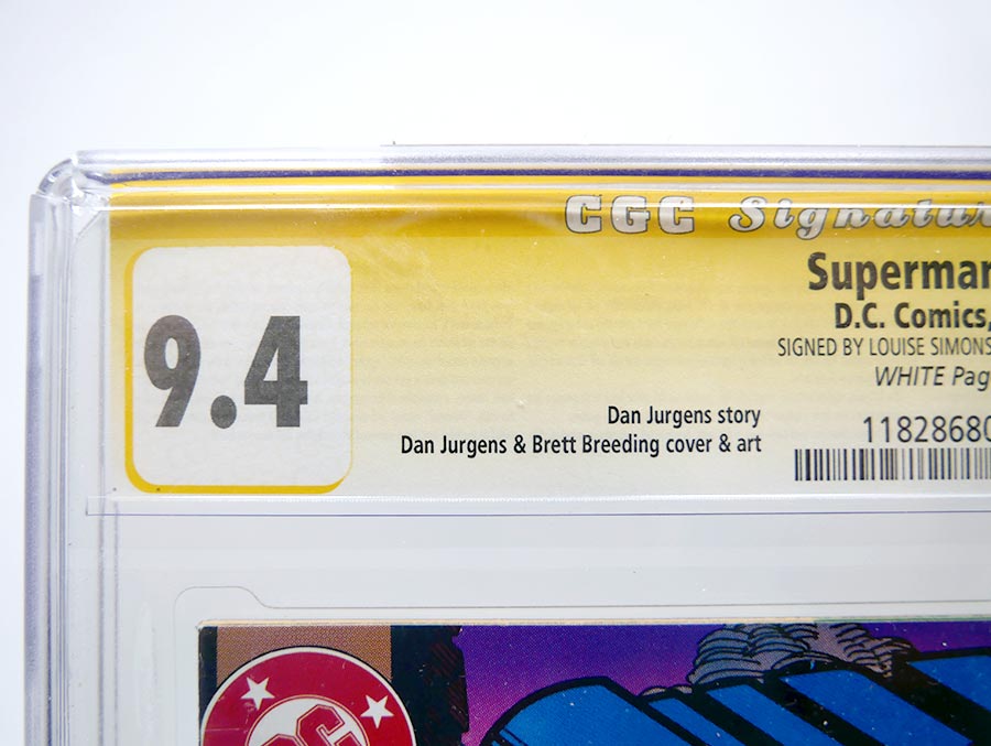 Superman Vol 2 #75 Cover Q CGC Signature Series 9.4 Signed by Louis Simonson Direct Sales Edition No UPC 1st Ptg