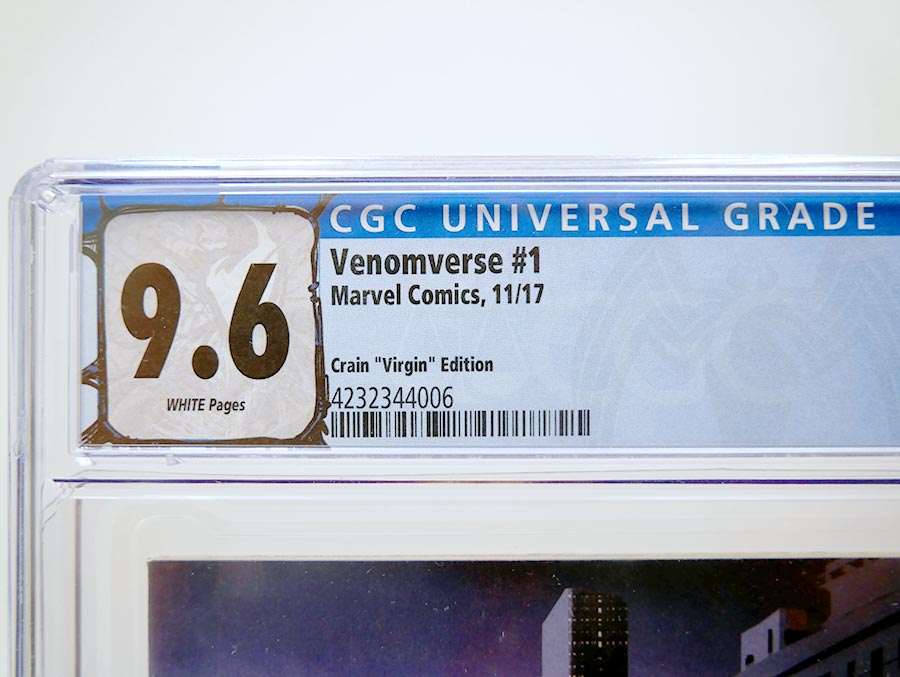 Venomverse #1 Cover N Variant Clayton Crain Virgin Connecting Cover CGC 9.6