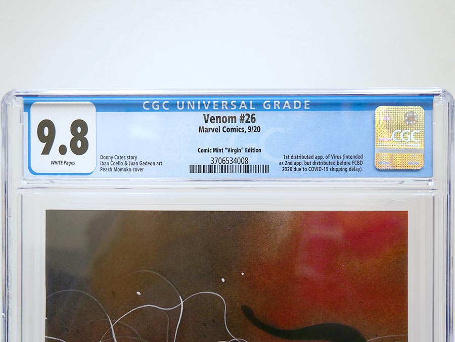 Venom Vol 4 #26 Cover J Peach Momoko Virgin Comic Mint Variant Cover CGC 9.8