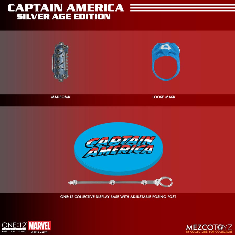 Marvel One-12 Collective Captain America Silver Age Action Figure