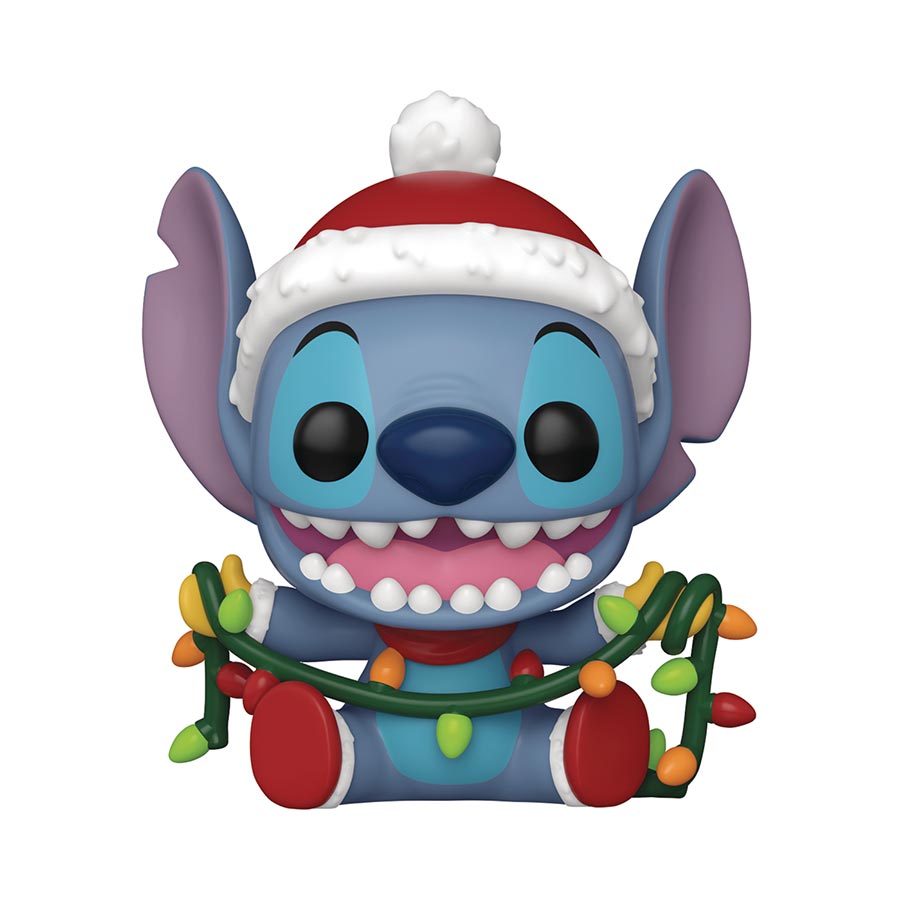 POP Disney Stitch Holiday Stitch With Lights Vinyl Figure