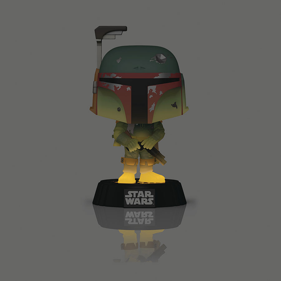 POP Star Wars Fett Legacy Boba Fett With Rifle Glow-In-The-Dark Vinyl Bobble Head