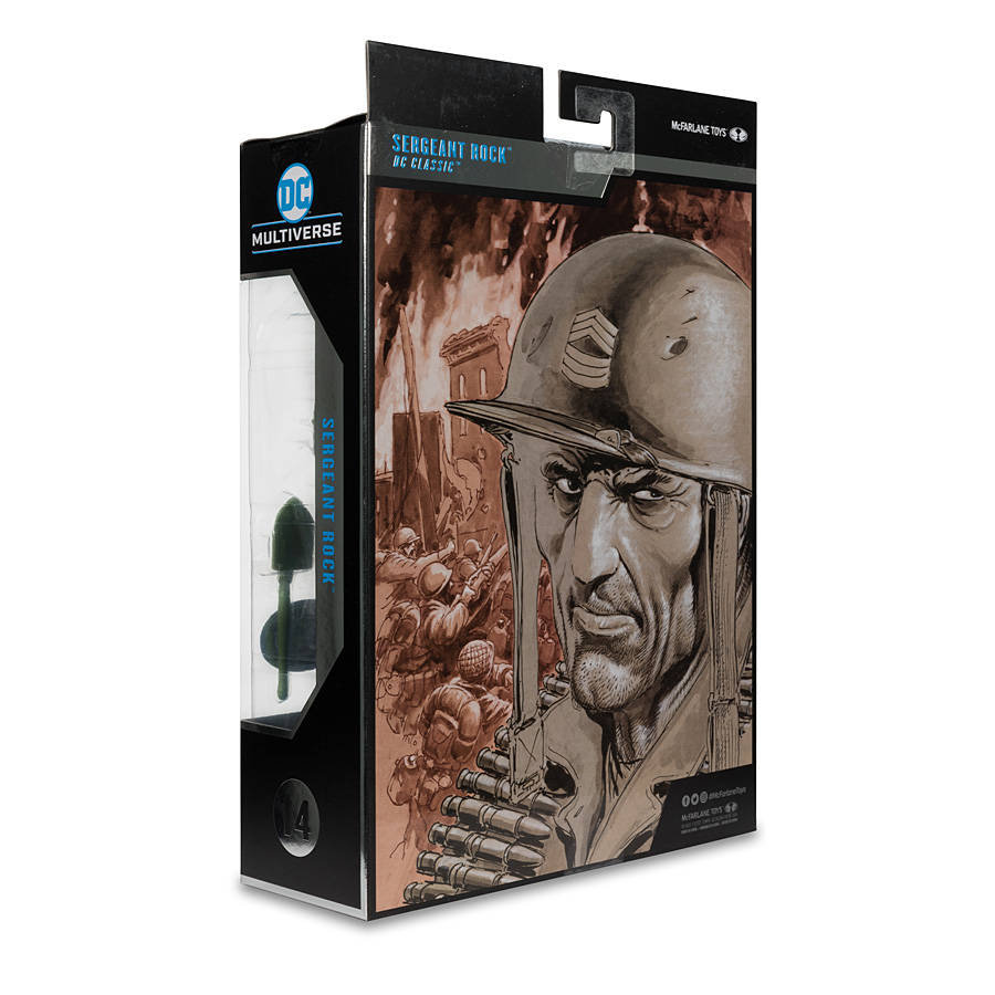 DC Multiverse McFarlane Collector Edition Wave 5 Sgt Rock McFarlane Platinum Edition Chase 7-Inch Action Figure