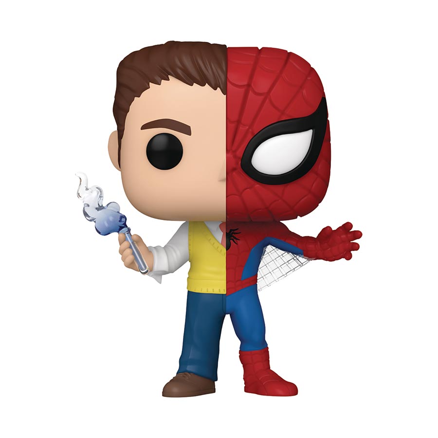 POP Marvel Split Peter Parker Spider-Man Vinyl Bobble Head