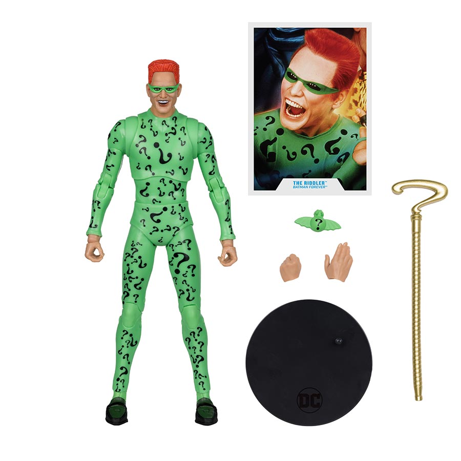 DC Multiverse Batman Forever Nightmare Bat Build-A-Figure Riddler 7-Inch Action Figure