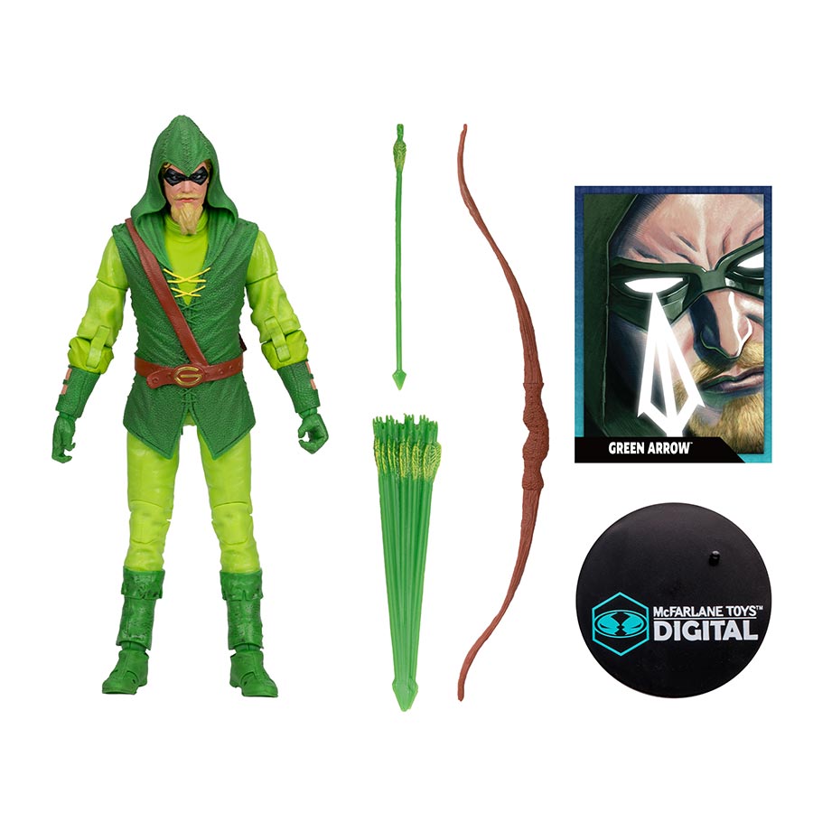 DC Multiverse Digital 7-Inch Action Figure Wave 2 - Green Arrow (Longbow Hunter)