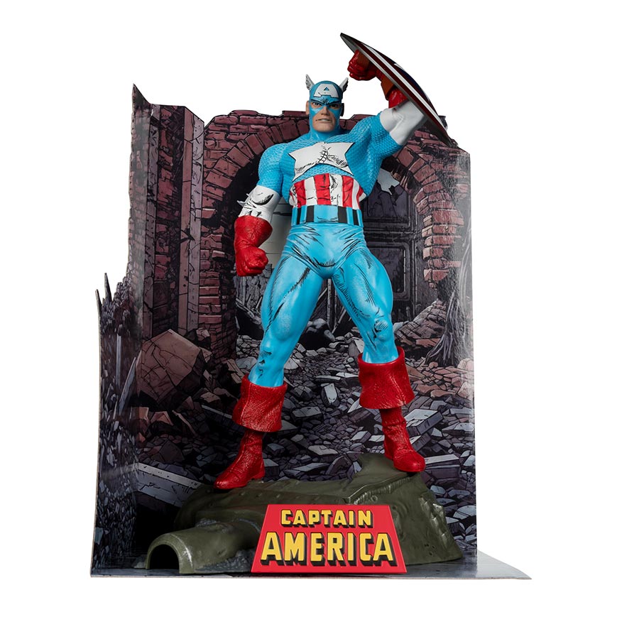 McFarlane Marvel Wave 1 Amazing Spider-Man 323 Captain America 1/6 Scale Figurine