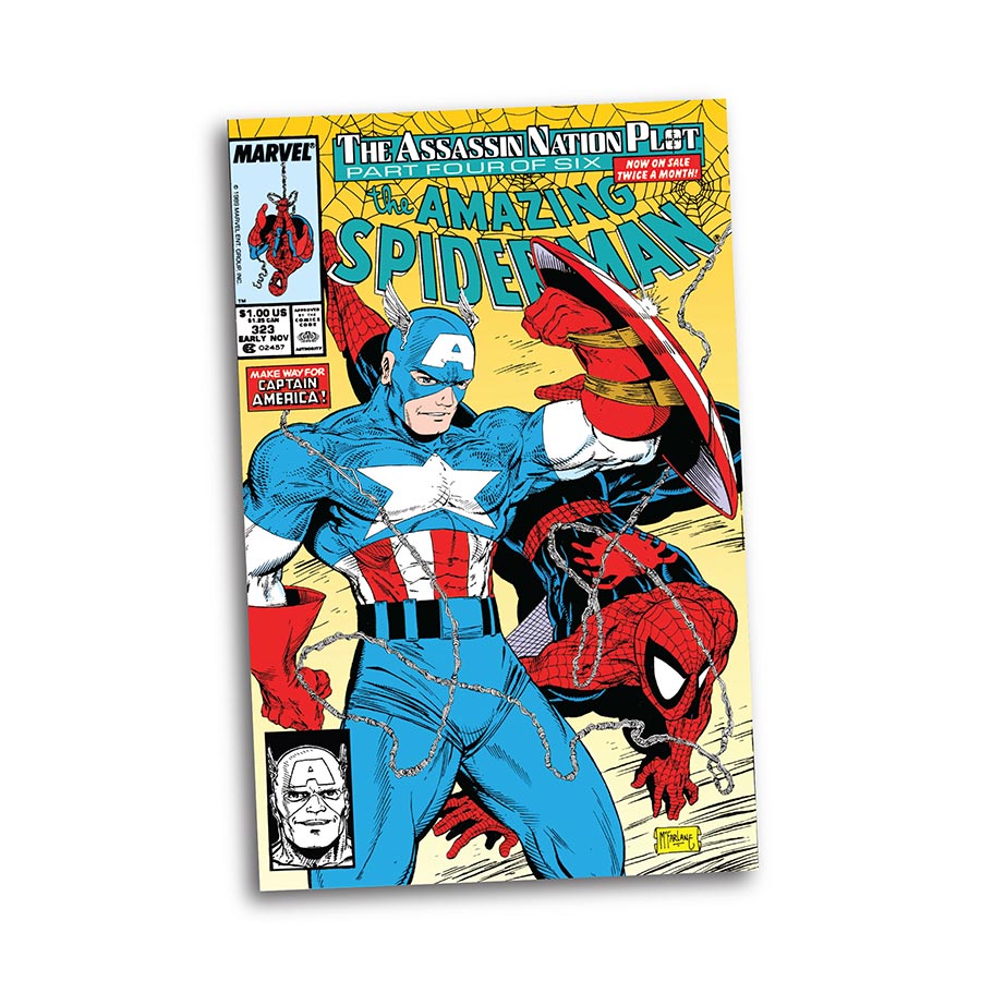 McFarlane Marvel Wave 1 Amazing Spider-Man 323 Captain America 1/6 Scale Figurine