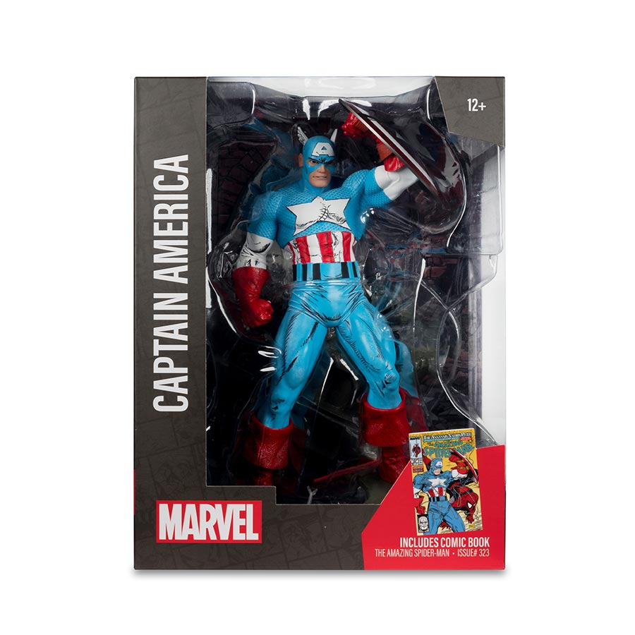 McFarlane Marvel Wave 1 Amazing Spider-Man 323 Captain America 1/6 Scale Figurine