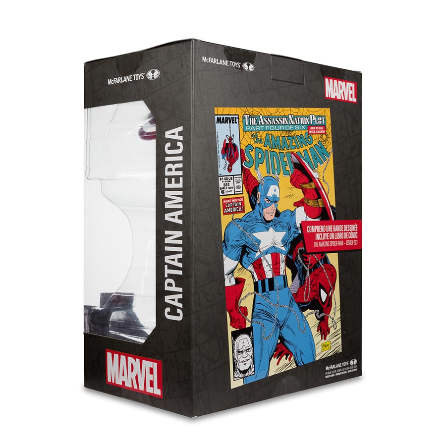 McFarlane Marvel Wave 1 Amazing Spider-Man 323 Captain America 1/6 Scale Figurine