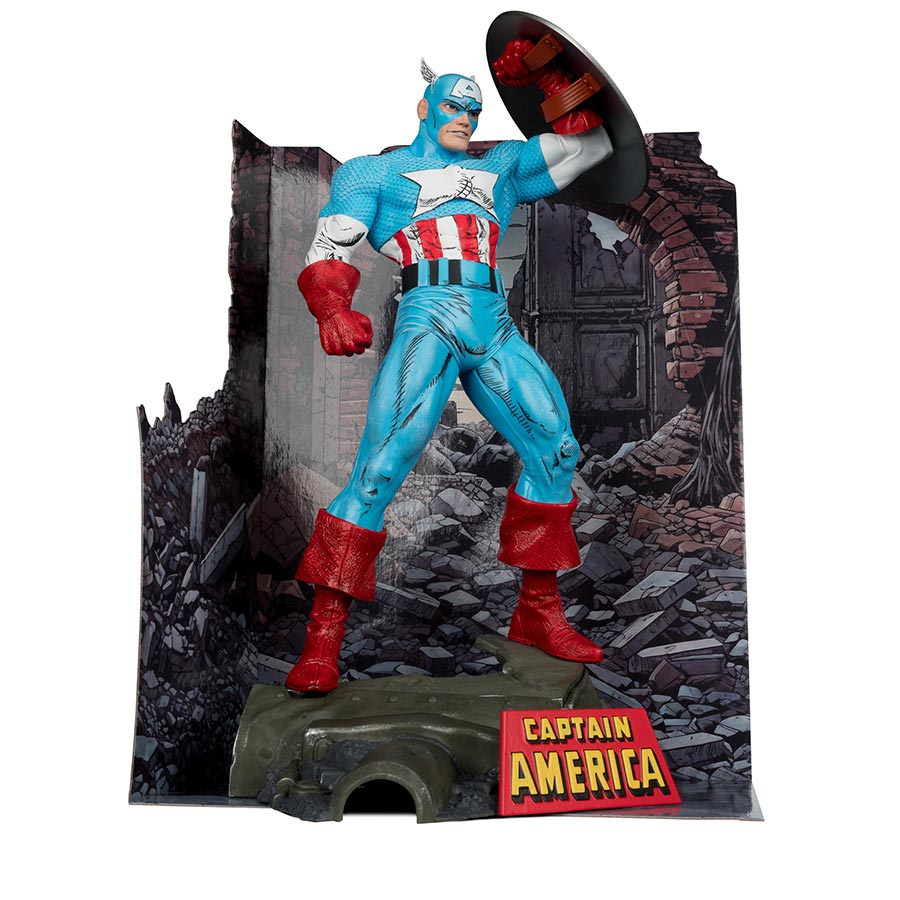 McFarlane Marvel Wave 1 Amazing Spider-Man 323 Captain America 1/6 Scale Figurine