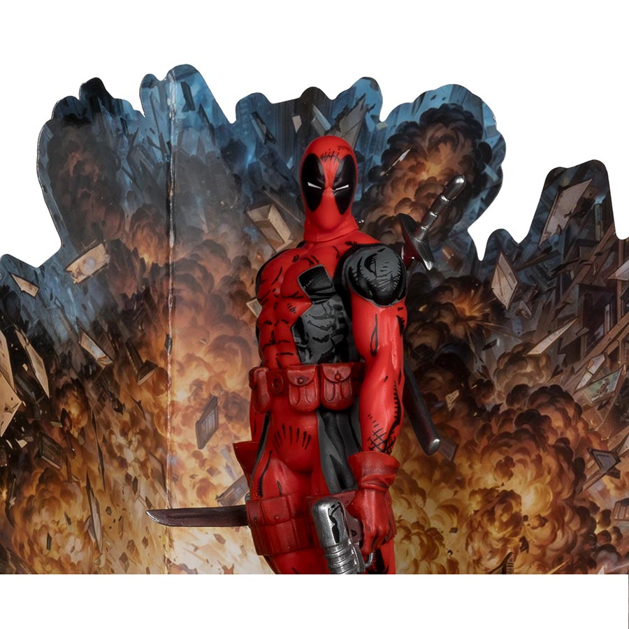 McFarlane Marvel Wave 1 New Mutants 98 Deadpool 1/10 Scale Figurine