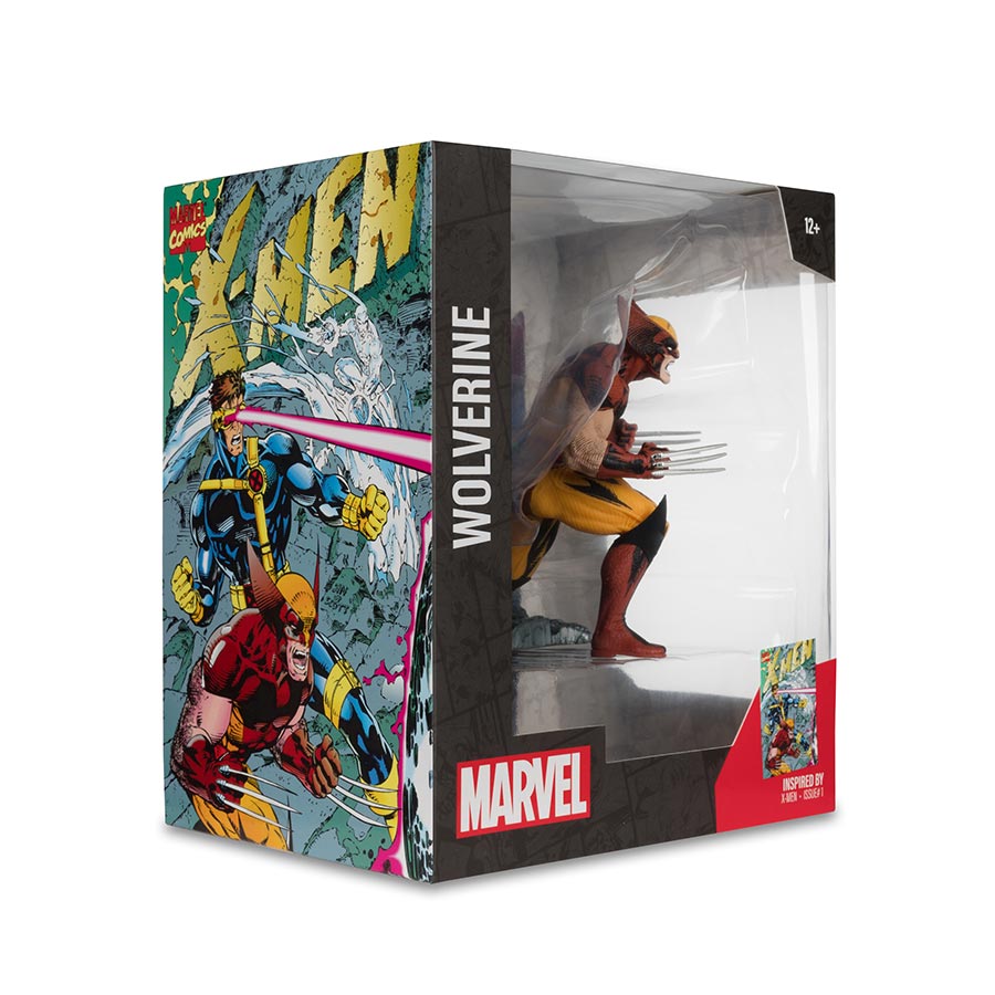 McFarlane Marvel Wave 1 X-Men 1 Wolverine 1/10 Scale Figurine