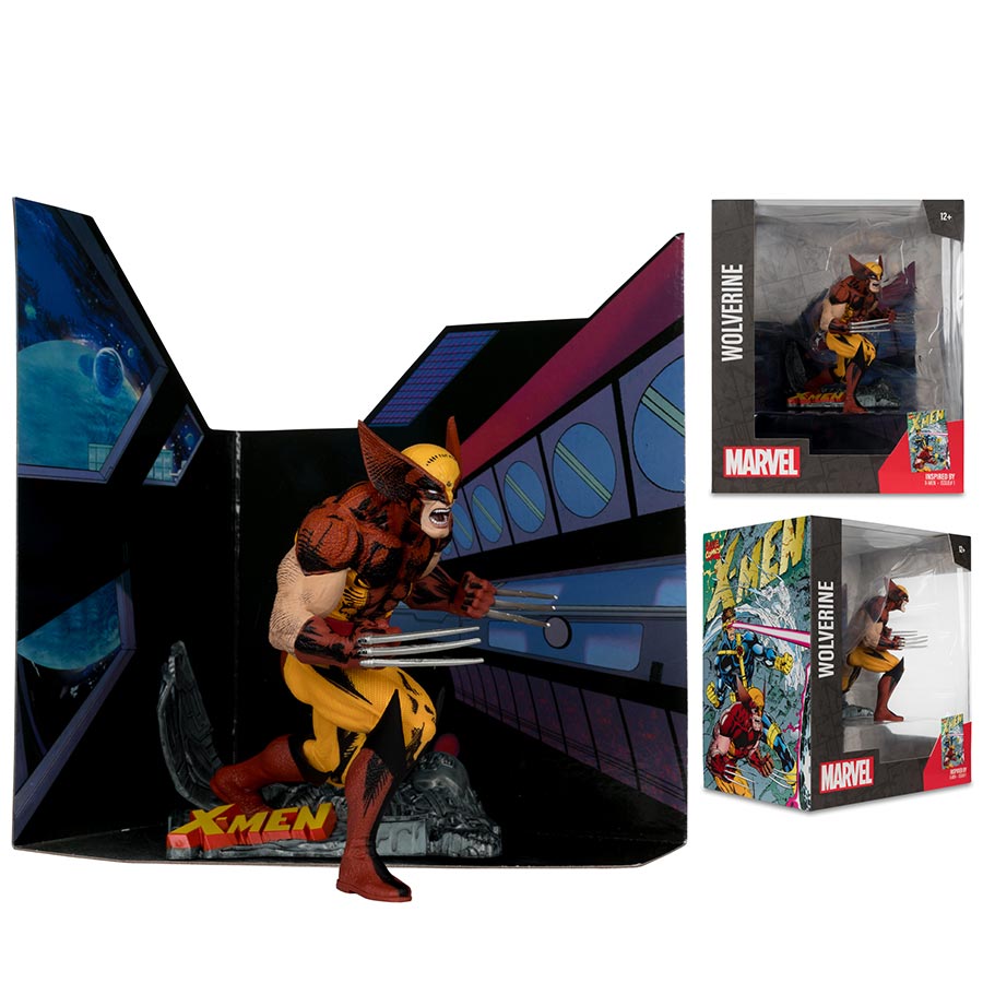 McFarlane Marvel Wave 1 X-Men 1 Wolverine 1/10 Scale Figurine