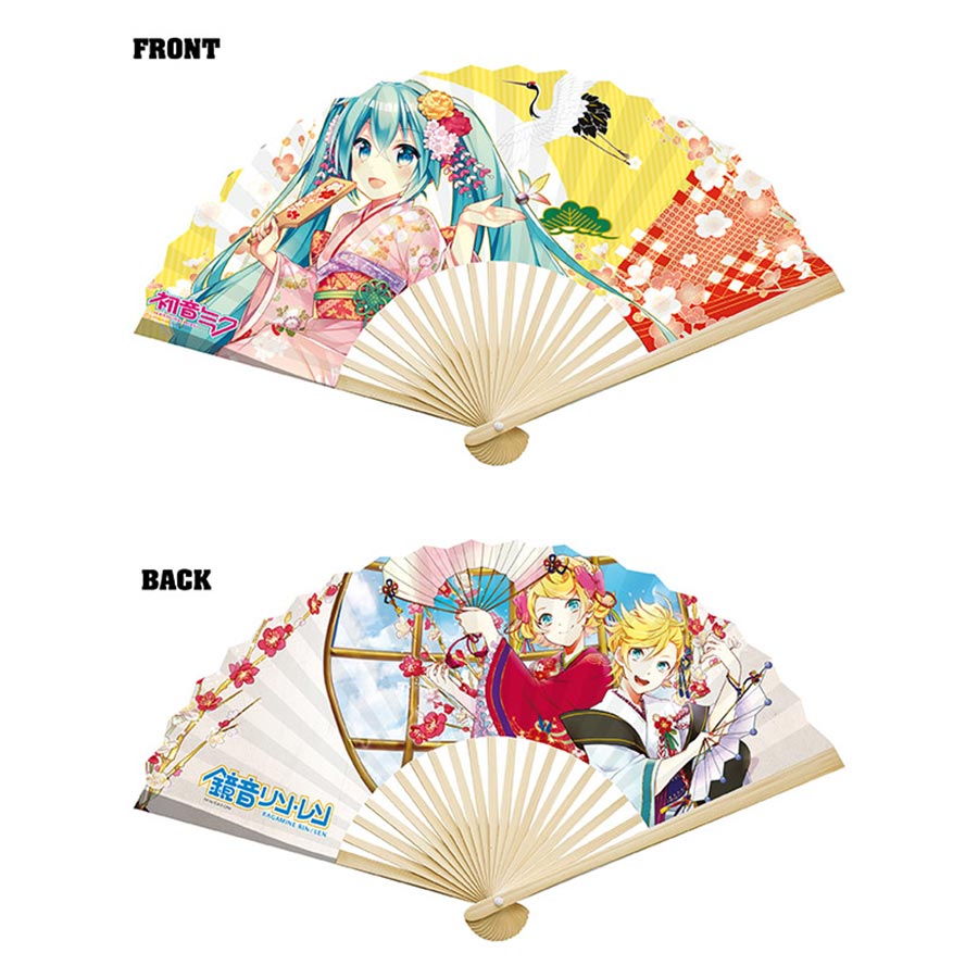 Hatsune Miku & Kagamine Twins Kimono Fan