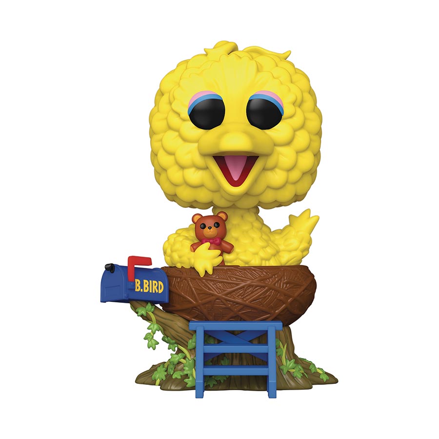 POP Deluxe Sesame Street Big Bird In Nest Vinyl Figure