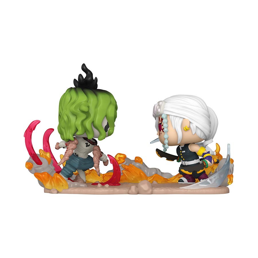 POP Moments Demon Slayer Kimetsu No Yaiba Tengen vs Gyutaro Vinyl Figure