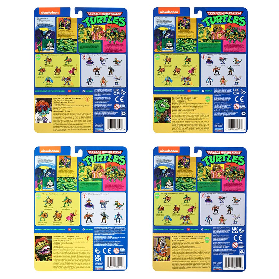 Teenage Mutant Ninja Turtles Classic Mutants #2 4-Piece Action Figure Set