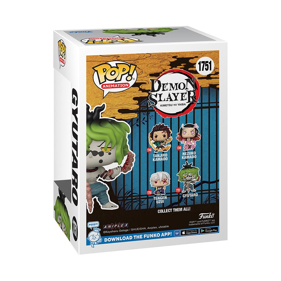 POP Animation Demon Slayer Kimetsu No Yaiba Gyutaro Vinyl Figure