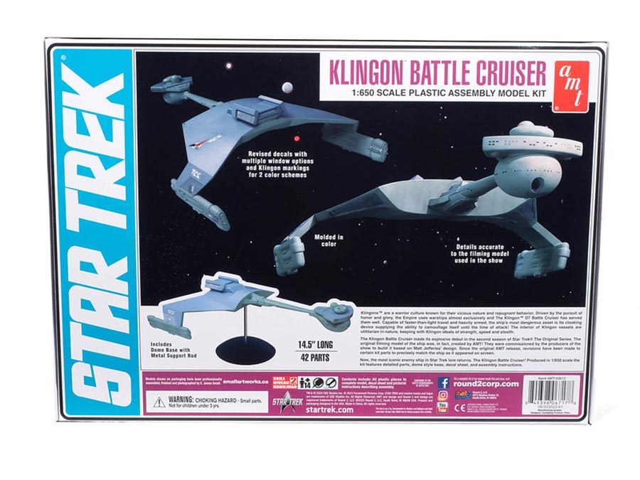 AMT Star Trek The Original Series Klingon Battle Cruiser 1/650 Scale Model Kit