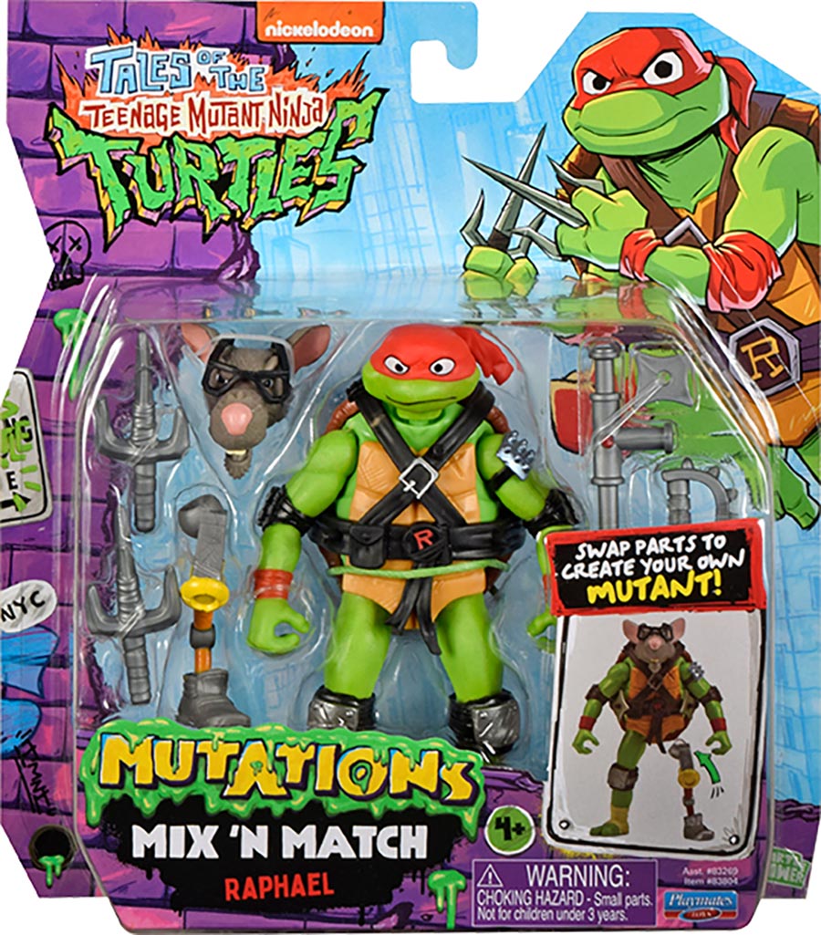 Teenage Mutant Ninja Turtles Mix n Match Turtles 4-Piece Aciton Figure Set