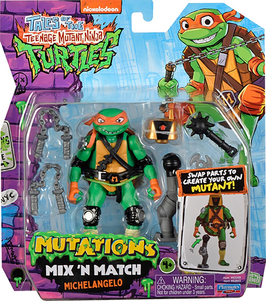 Teenage Mutant Ninja Turtles Mix n Match Turtles 4-Piece Aciton Figure Set