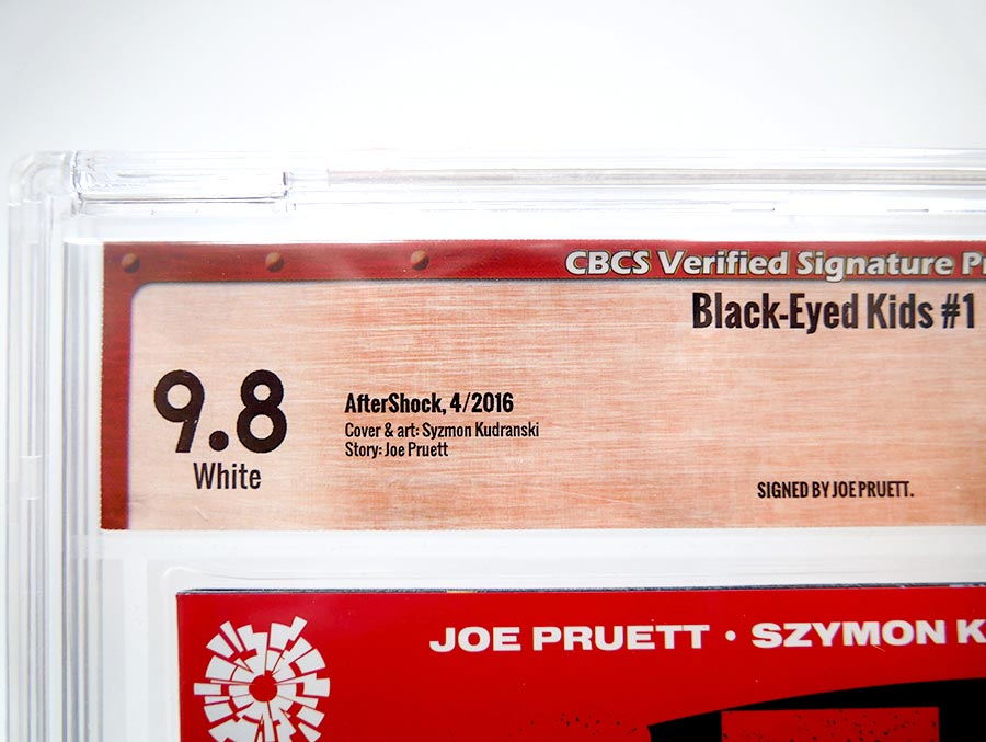 Black Eyed Kids #1 Cover C CBCS Verified Signature 9.8 Signed by Joe Pruett Variant Syzmon Kudranski Cover