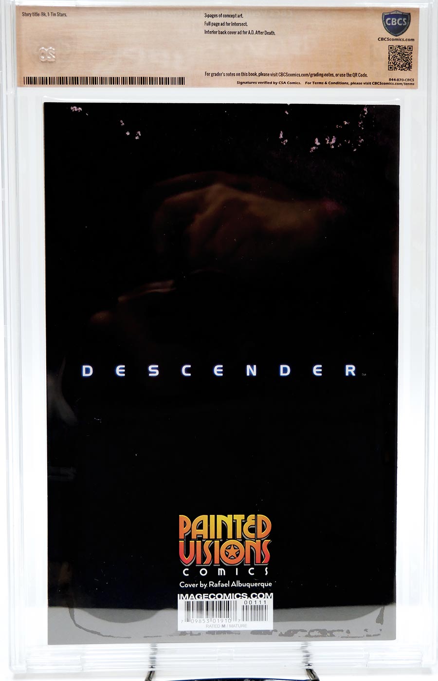 Descender #1 Cover E CBCS Verified Signature 9.4 Signed by Dustin Nguyen and Jeff Lemire Variant Raphael Albuquerque Cover