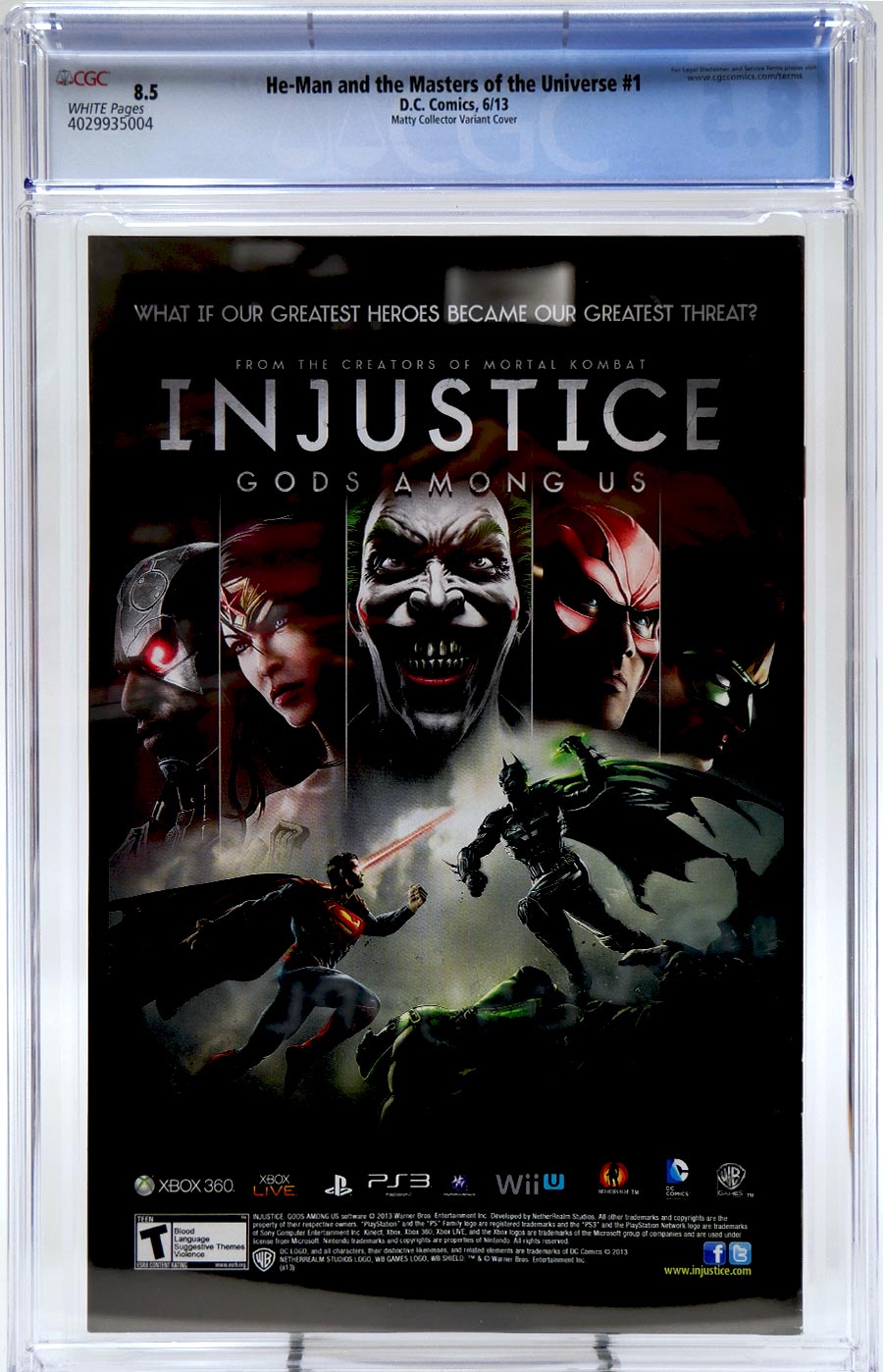 He-Man And The Masters Of The Universe Vol 2 #1 Cover C CGC 8.5 Action Figure Variant Cover 
