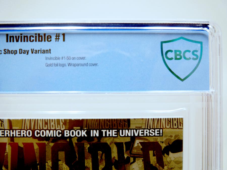 Invincible #1 Cover J CBCS 9.6 LCSD 2020 Gold Foil Logo Cover