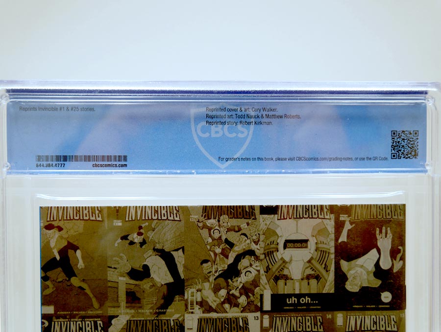 Invincible #1 Cover J CBCS 9.6 LCSD 2020 Gold Foil Logo Cover